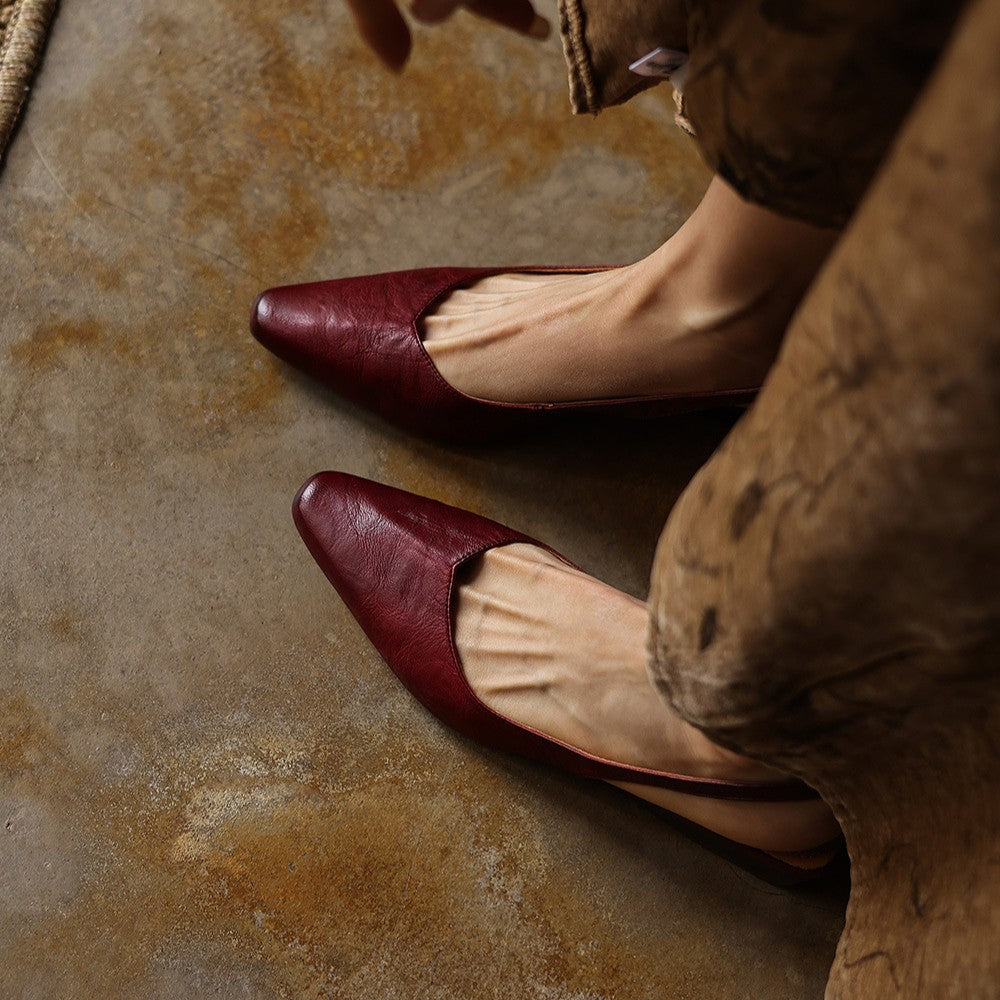 Maelis Slingback Leather Heels