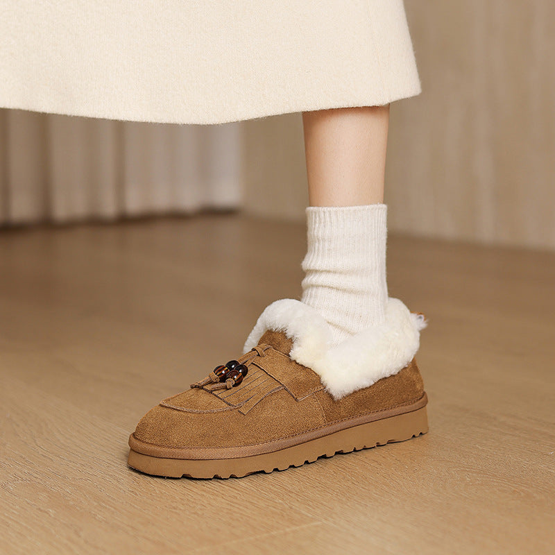 Marsett Shearling Suede Loafers