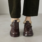Ellesmere Shearling Leather Oxford Heels