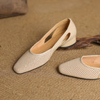 Serisse Mesh Leather Heels