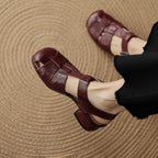 Serisse Roman Leather Heels