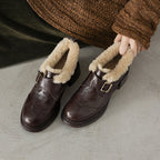 Ellesmere Shearling Leather Oxford Heels