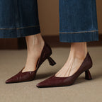 Riva Sculpted Leather Pumps