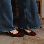 Maelle Lambskin Leather Slingback Heels