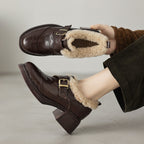 Ellesmere Shearling Leather Oxford Heels