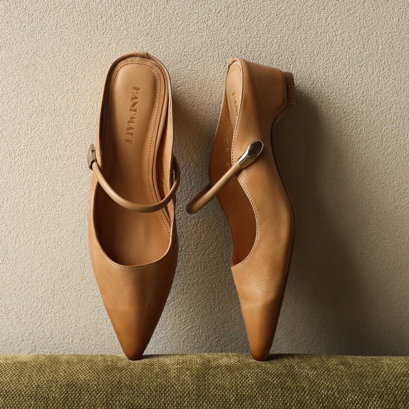 Liora Sculpt Leather Mules