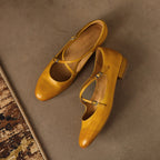 Orlisse Mary-Jane Leather Flats