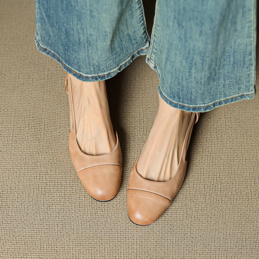 Caia Slingback Leather Heels