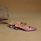 Velune Slingback Leather Heels