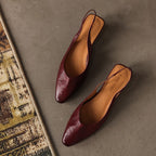Maelis Slingback Leather Heels