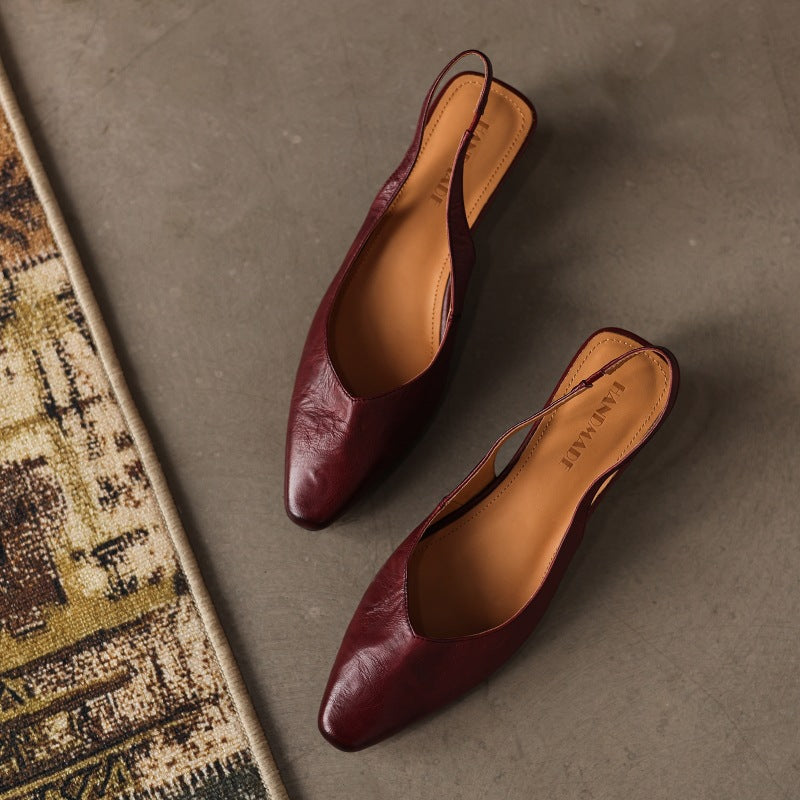 Maelis Slingback Leather Heels