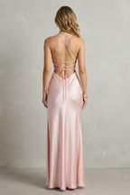 Liquid Silk Seduction Sleeveless High Slit Maxi Dress