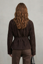 Alette – Cropped Double-Breasted Wool Jacket – French Elegance