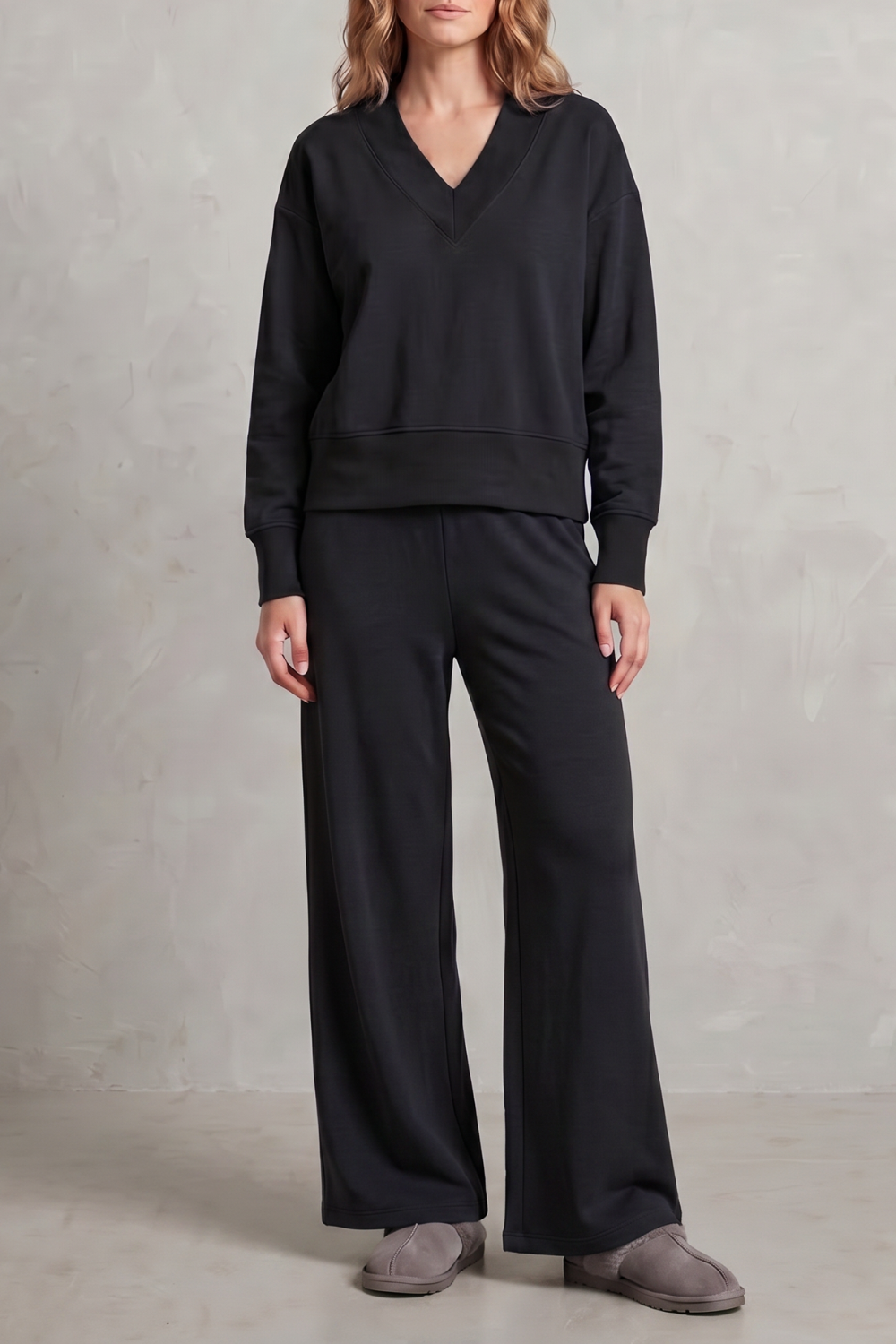 Relaxed Fit Wide-leg Lounge Set