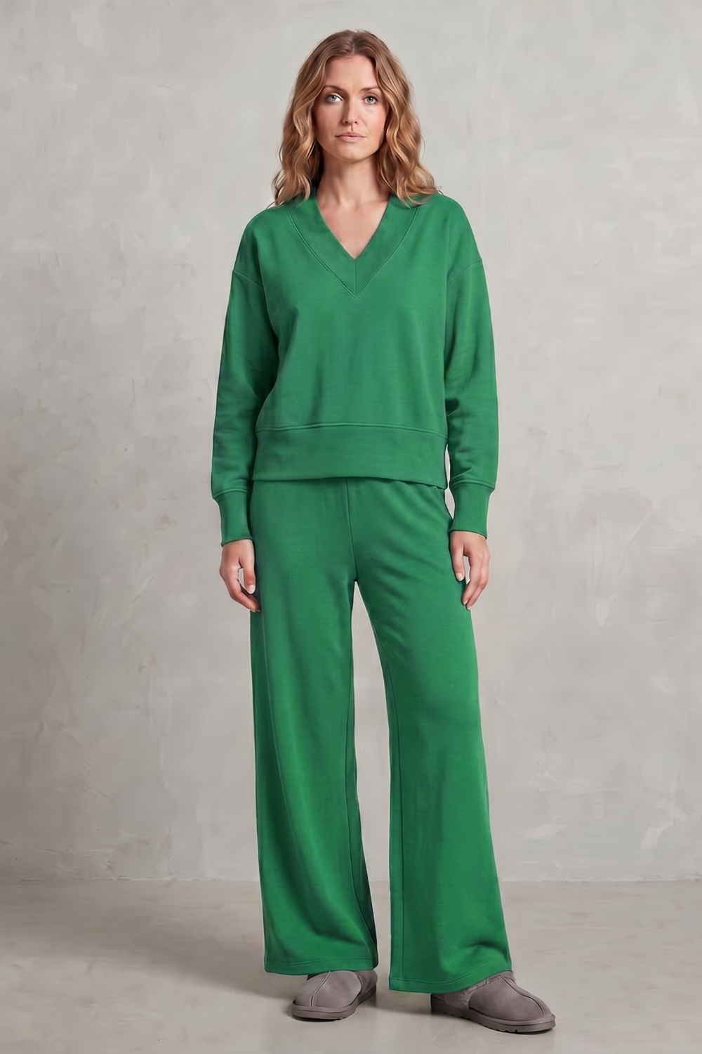 Relaxed Fit Wide-leg Lounge Set