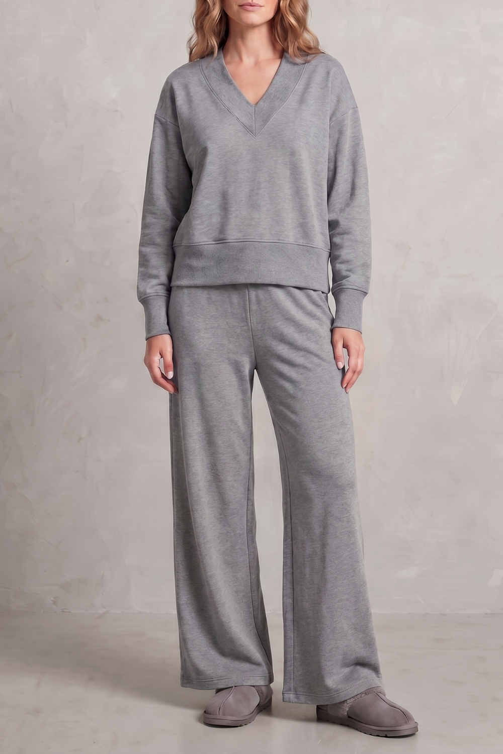Relaxed Fit Wide-leg Lounge Set