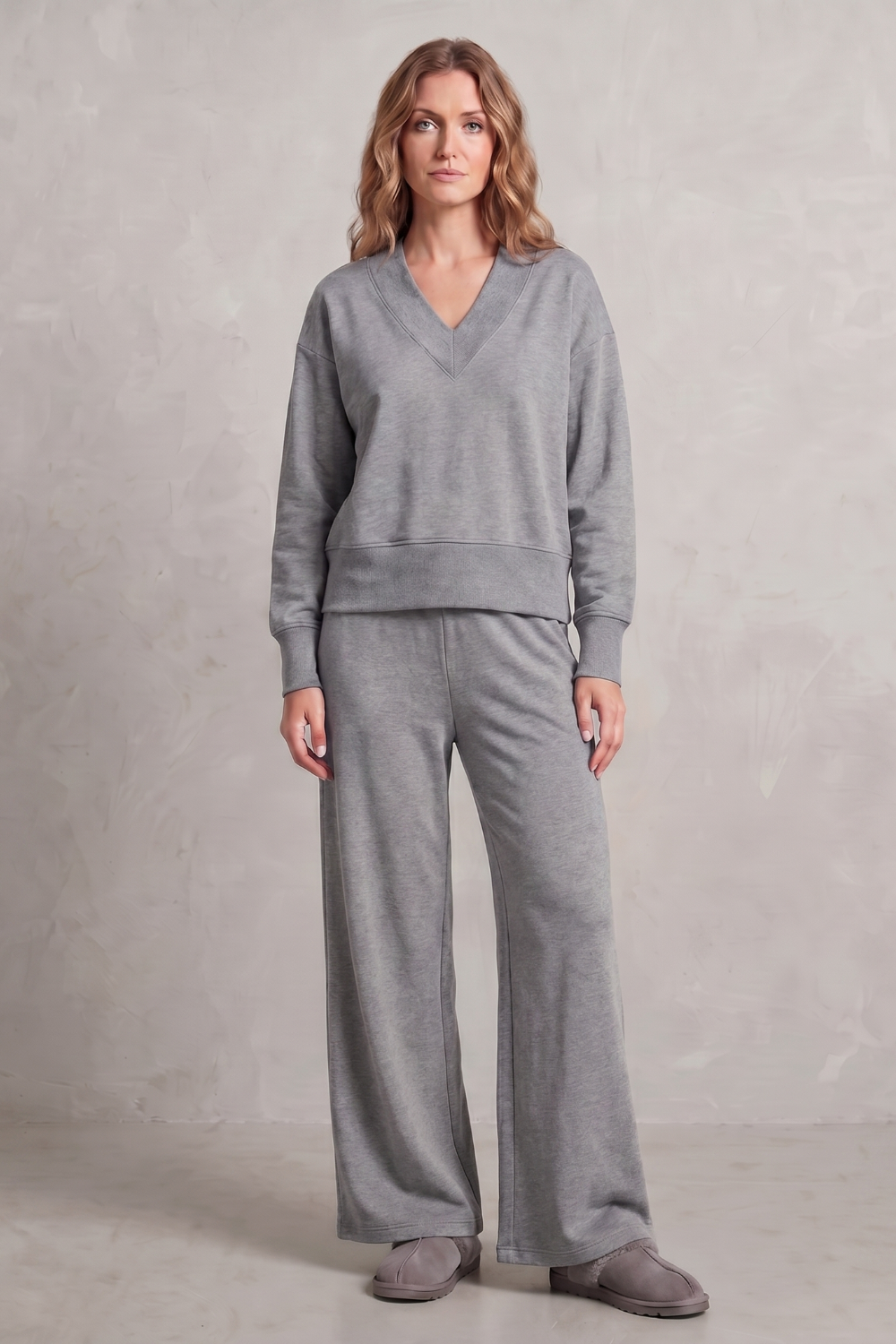 Relaxed Fit Wide-leg Lounge Set
