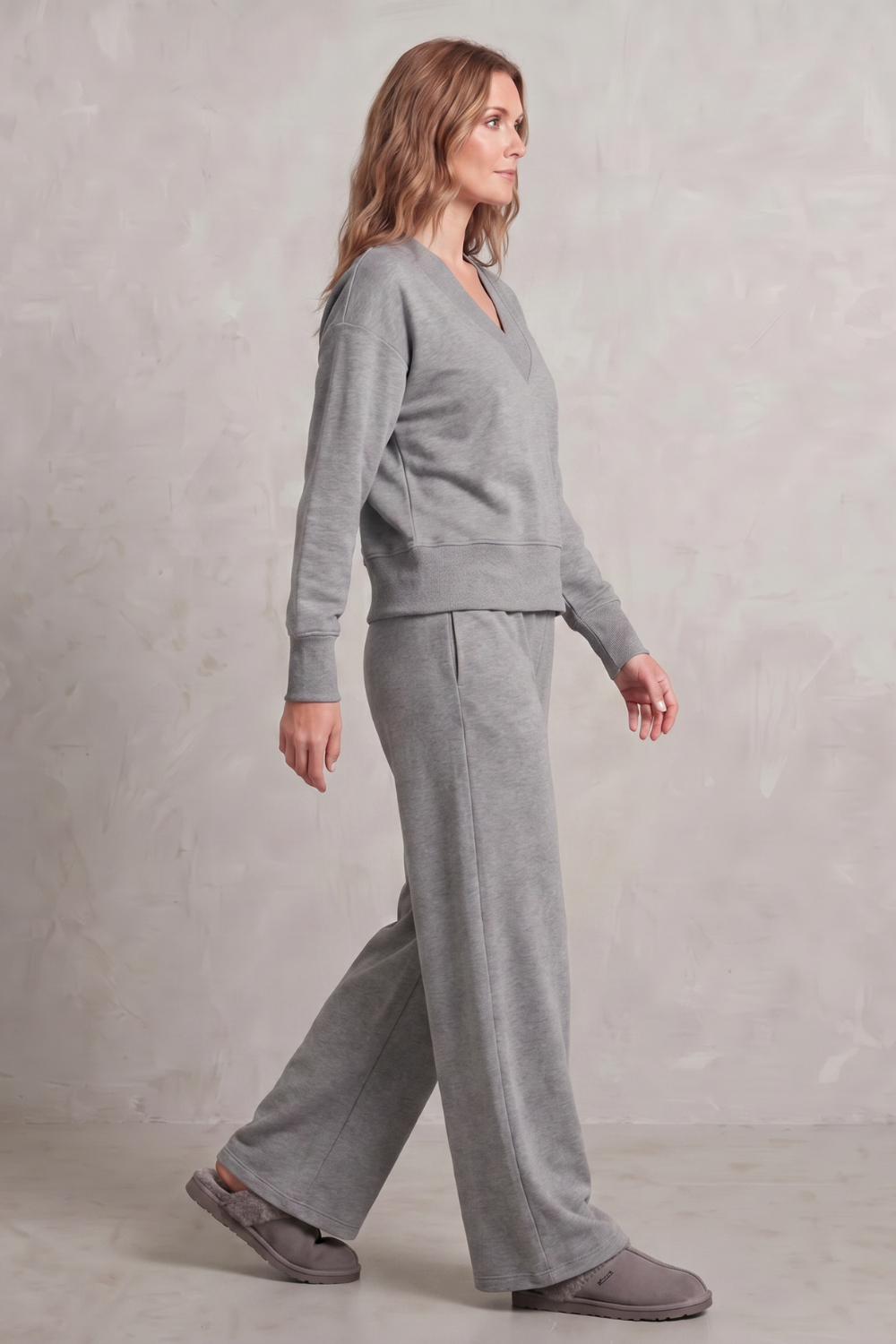 Relaxed Fit Wide-leg Lounge Set