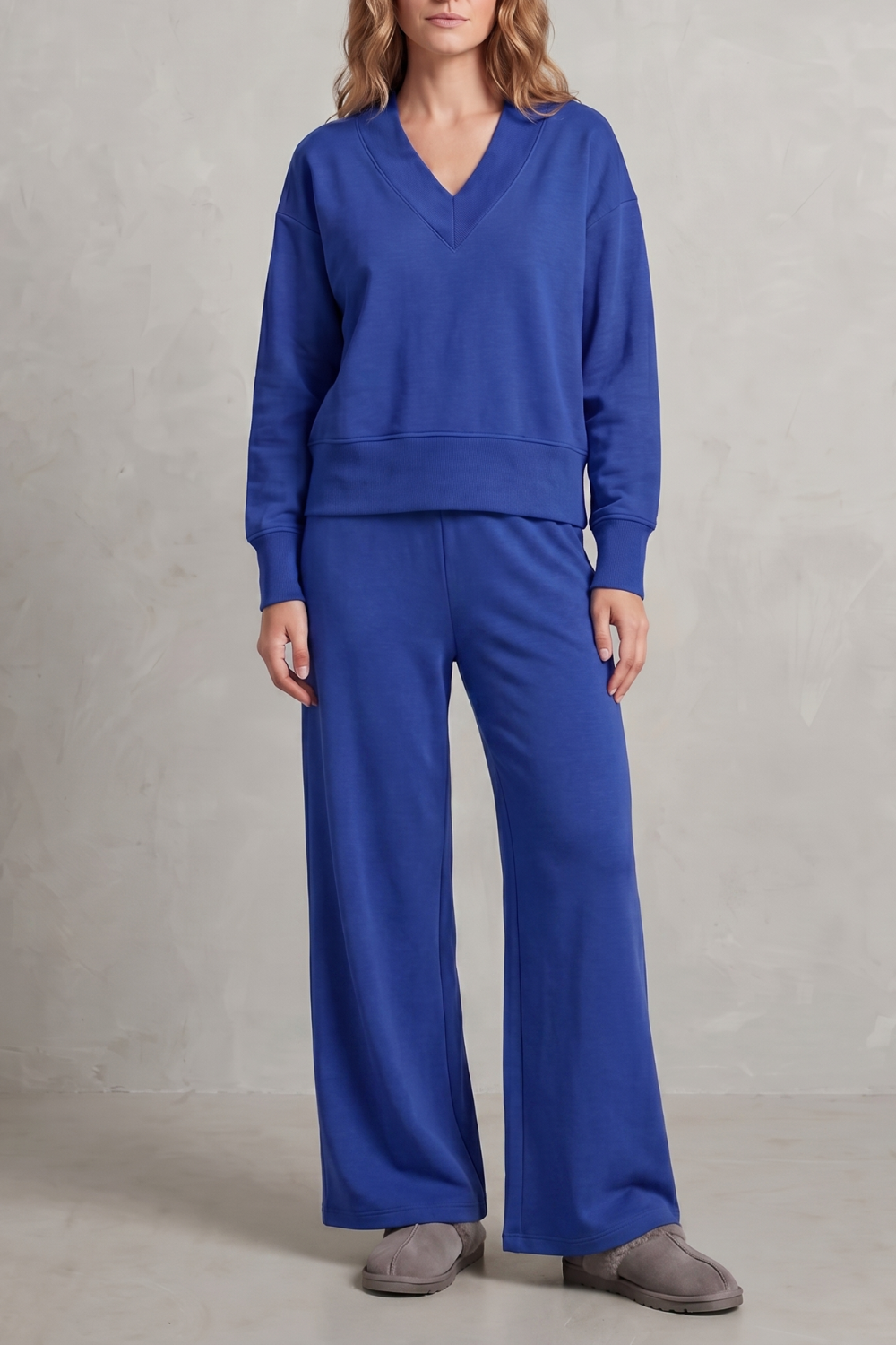 Relaxed Fit Wide-leg Lounge Set