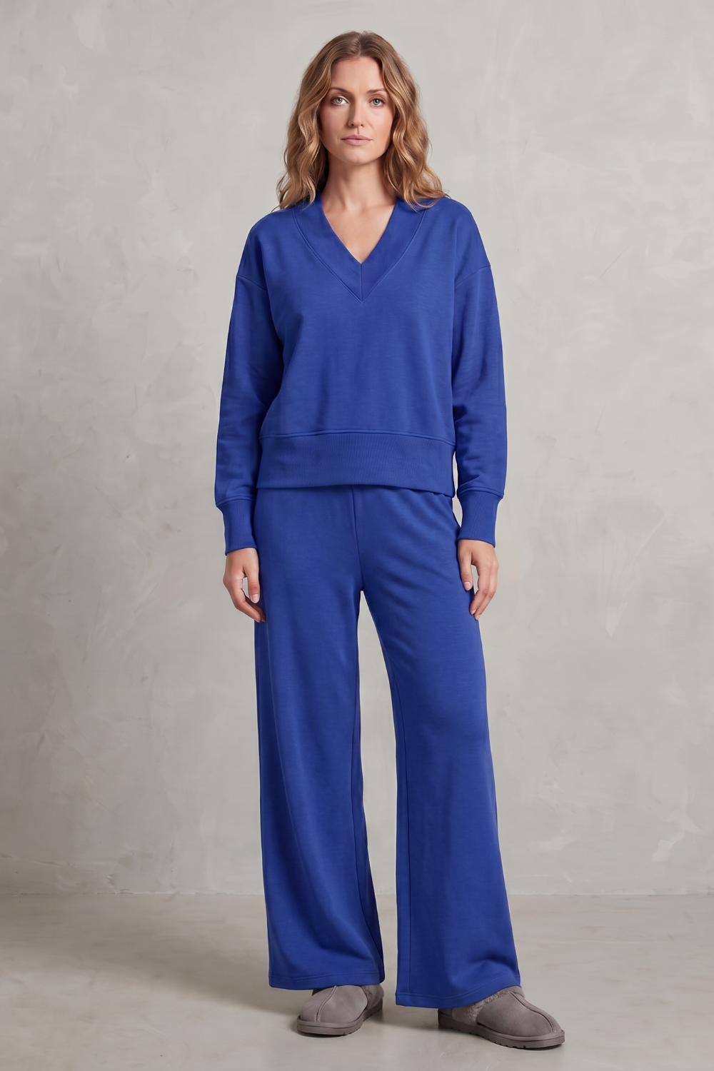 Relaxed Fit Wide-leg Lounge Set