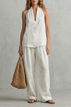 Relaxed Linen Allure Top And Trouser Set