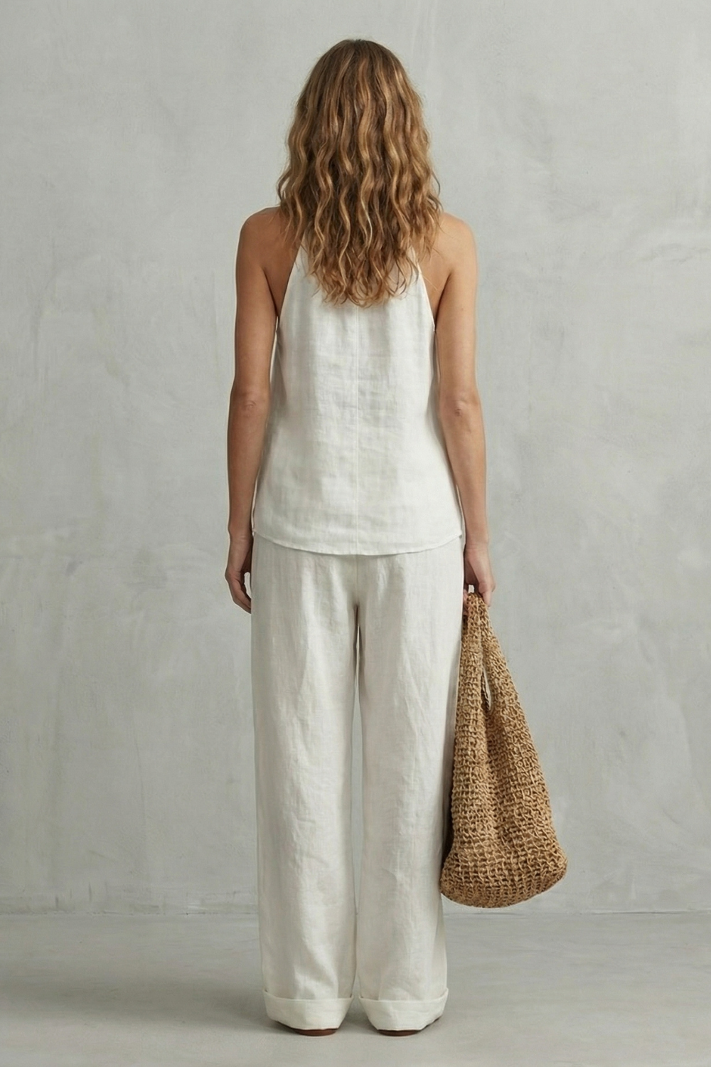 Relaxed Linen Allure Top And Trouser Set