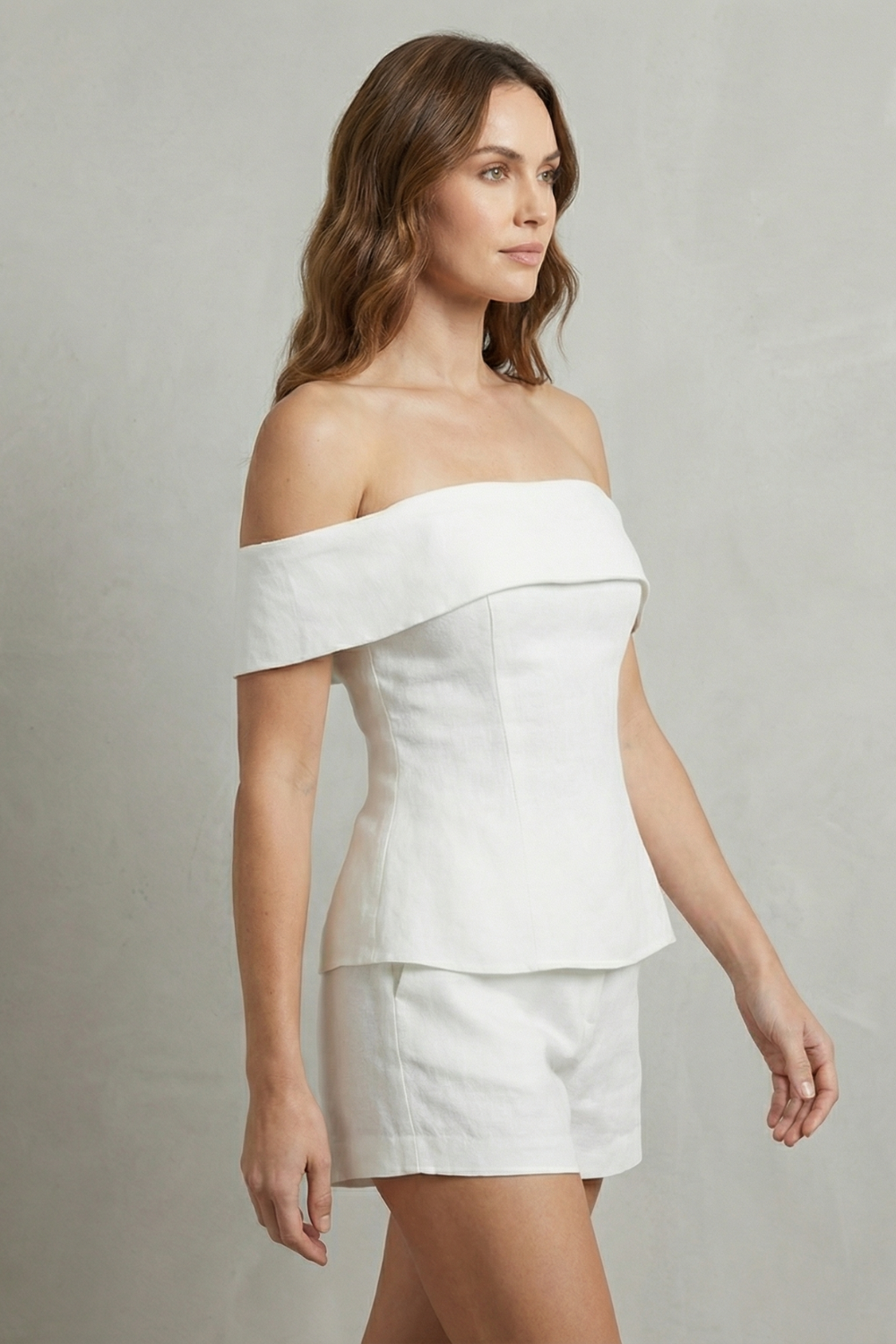 Off Shoulder Peplum Elegance Two Piece Set