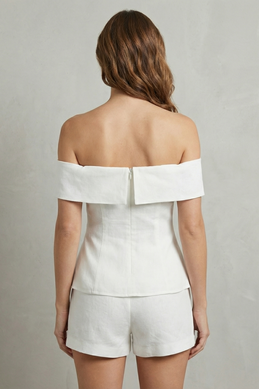 Off Shoulder Peplum Elegance Two Piece Set