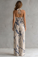 Aquarelle – Artistic ink print – Wide-leg jumpsuit