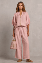 Relaxed Zip-front Comfort Trouser Set