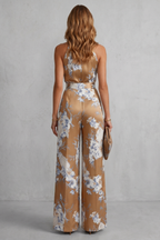 Aurelline – Romantic floral print – Halter jumpsuit