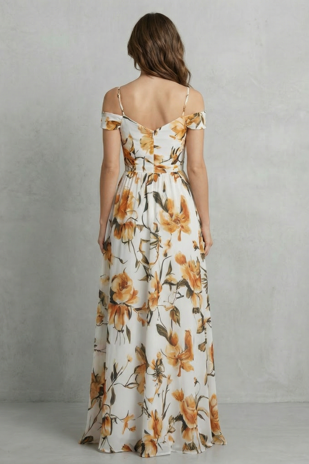 Off-shoulder Floral Grace Maxi Dress