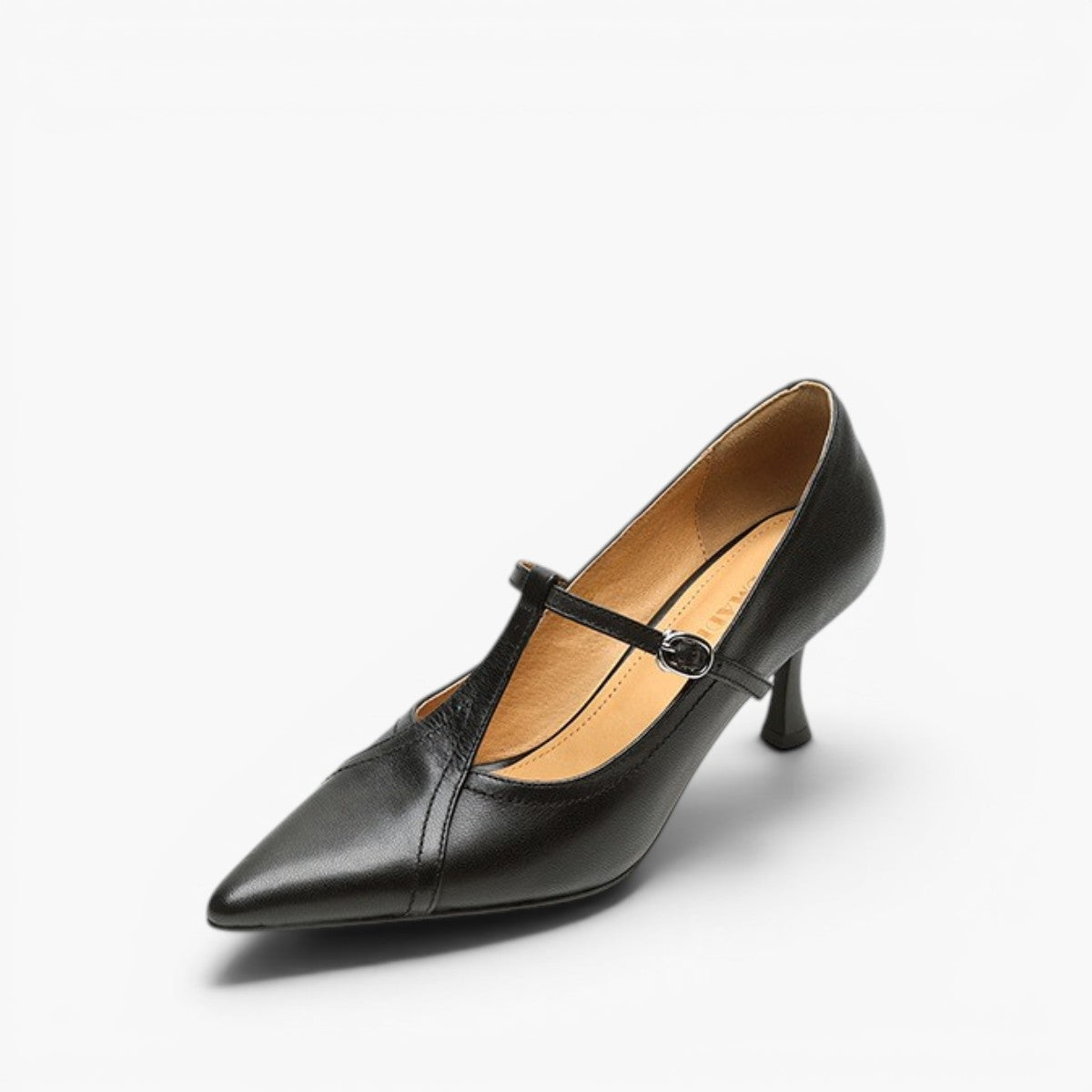 Aveline Leather T-strap Pumps