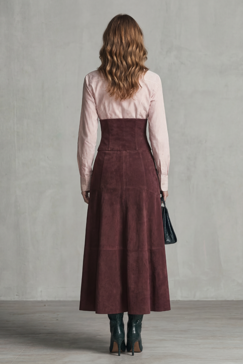Corset Waist Silhouette Maxi Dress
