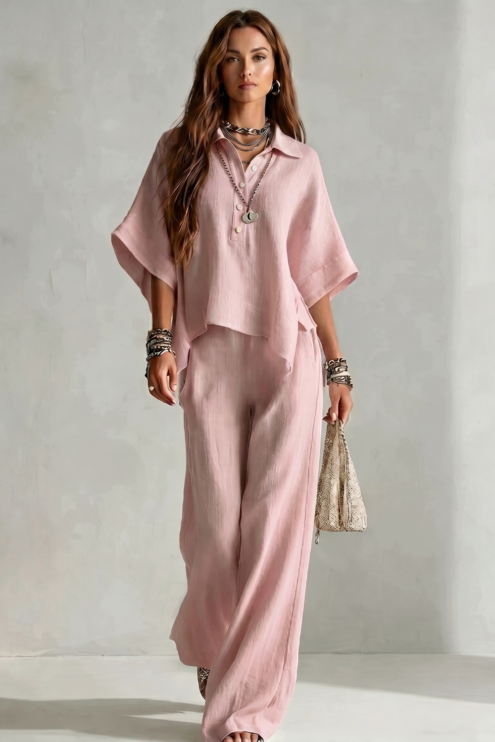 Relaxed Resort Elegance Trouser Set