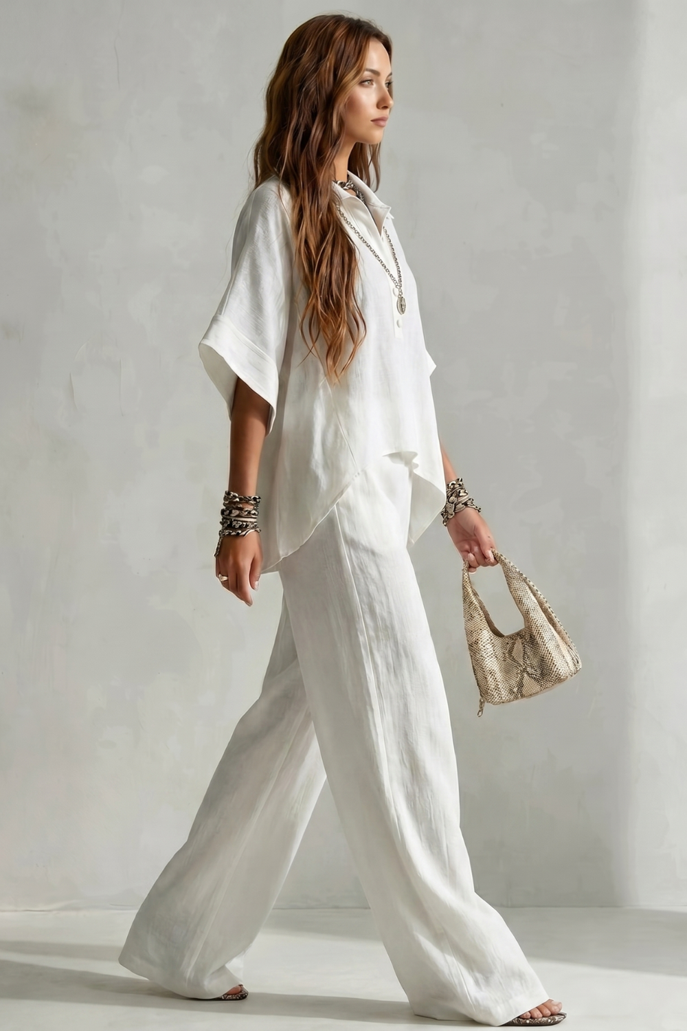 Relaxed Resort Elegance Trouser Set