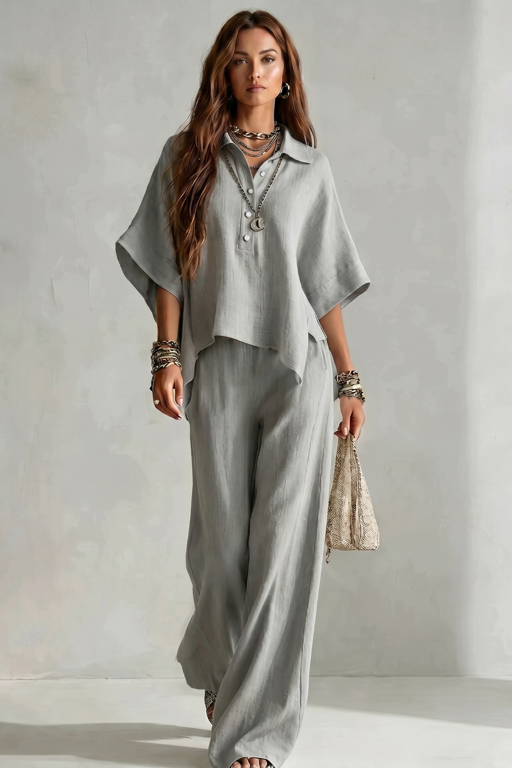 Relaxed Resort Elegance Trouser Set