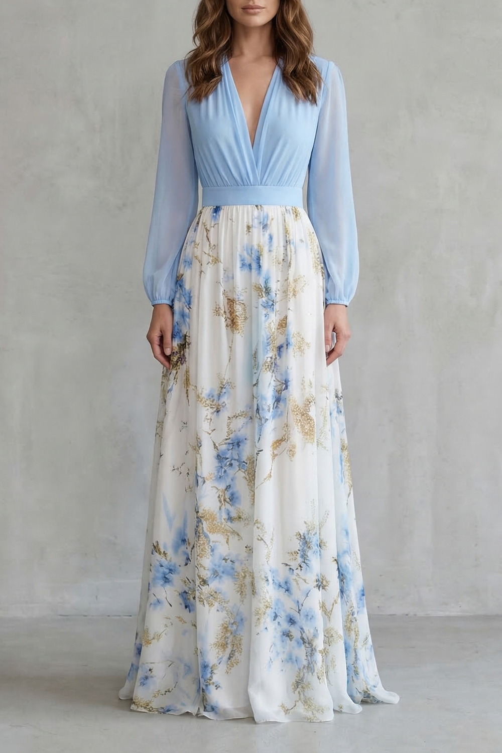 Romantic Flow Floral Maxi Dress