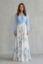 Romantic Flow Floral Maxi Dress