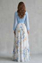 Romantic Flow Floral Maxi Dress