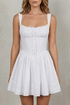 Soft Floral Charm Mini Dress