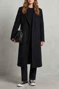 Herringbone Weave Hepburn Wool Overcoat