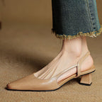 Arlise Leather Slingback Pumps