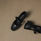 Caelia Woven Leather Mary Janes