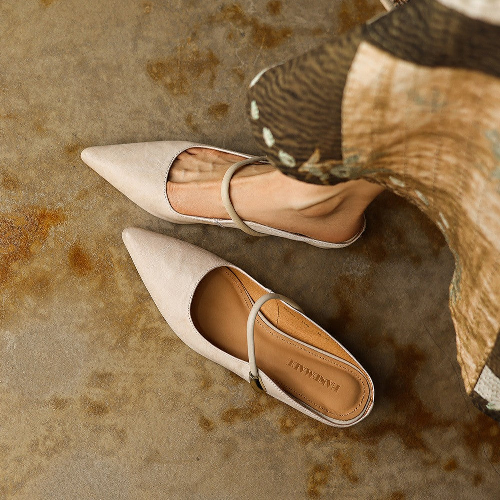 Liora Sculpt Leather Mules