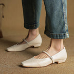 Aurette Leather Mary Jane Flats