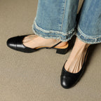 Caia Slingback Leather Heels
