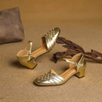 Marais Woven Leather Heels