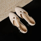 Maelis Crossstrap Leather Heels