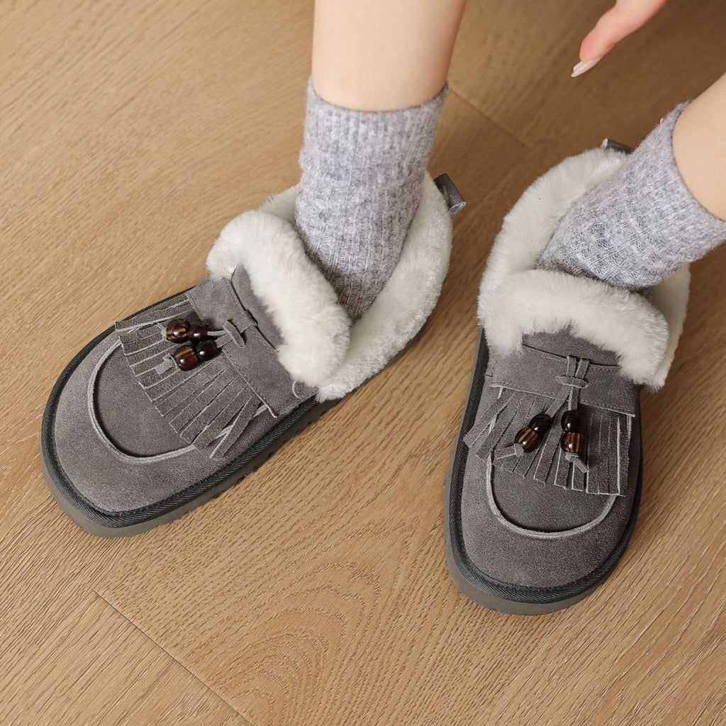 Marsett Shearling Suede Loafers